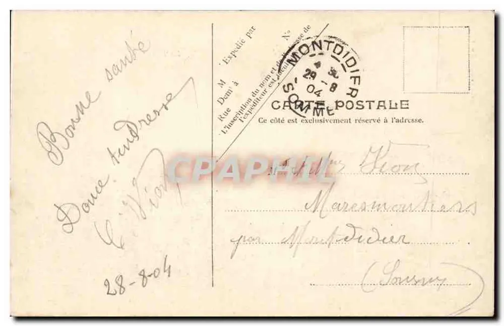 Le Tréport — A Praia — V.P. Paris, No. 8 - Verso