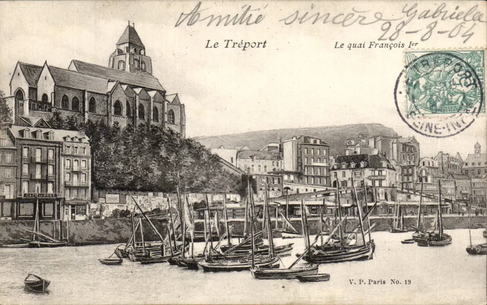 Le Tréport — Der Quai François Ier — V.P. Paris Nr. 19 - Vorderseite