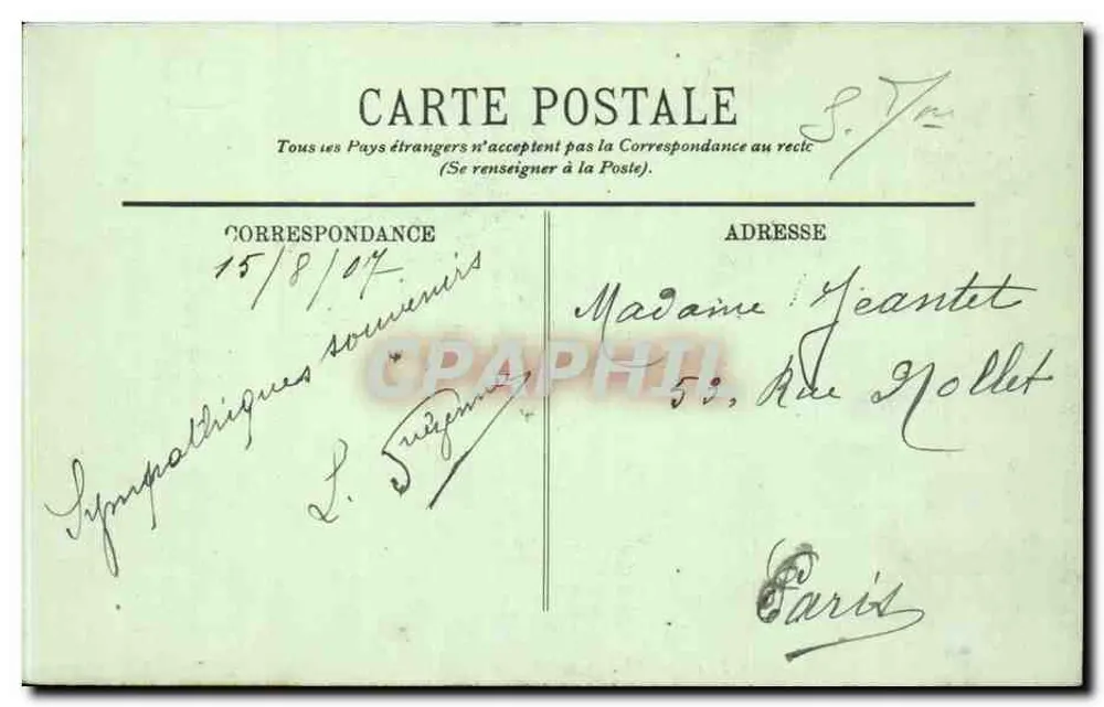 Le Tréport — A Praia — LL. n° 372 - Verso