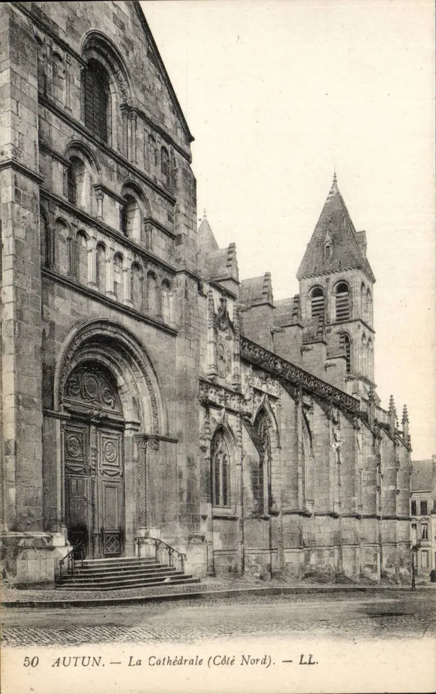 Autun — A Catedral (Lado Norte) — LL, n°50 - Frente