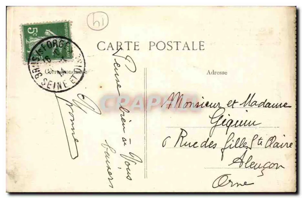 Castelo de Blois — estilo gótico e Renascimento — Editor E.P. n° 546457 - Verso