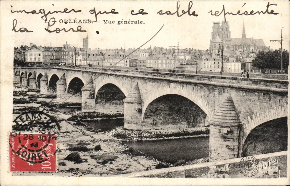 Orléans — Vista geral — União Postal Universal - Frente