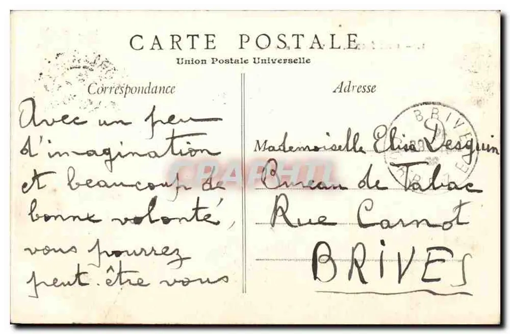 Orléans — Vista geral — União Postal Universal - Verso