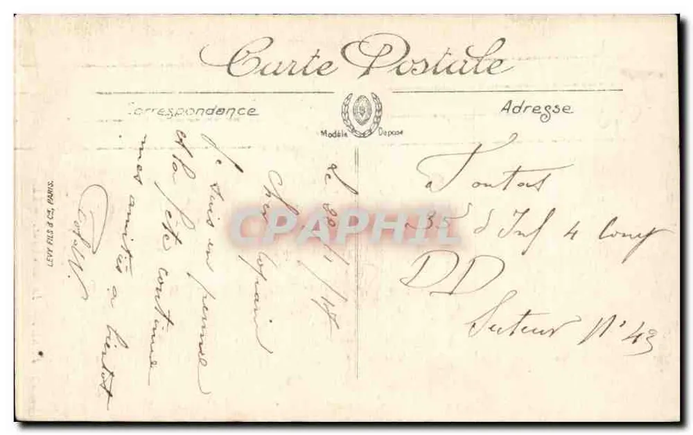 Paris — O Sagrado Coração — LL. - Verso