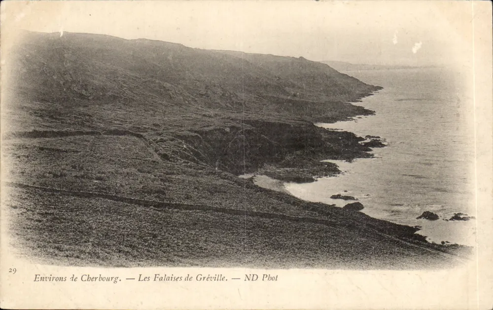 Umgebung von Cherbourg — Die Klippen von Gréville — ND Phot - Vorderseite