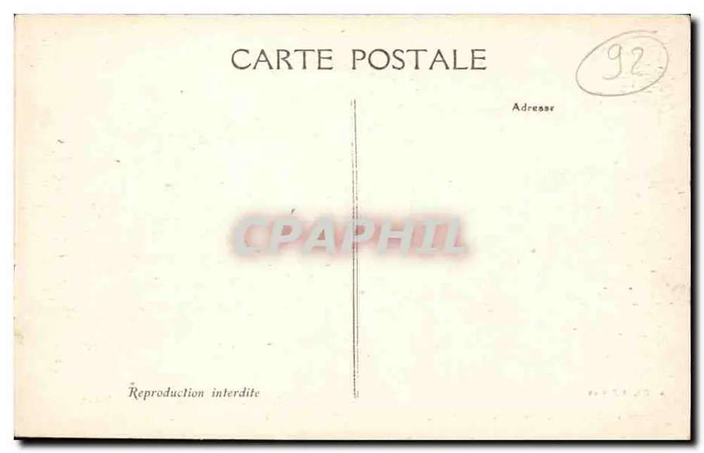 Höhere Normalschule von Sèvres — Ein Weg im Park (östlicher Teil) — A. Gimet & M. Pottin, Levavollé-Paris - Rückseite
