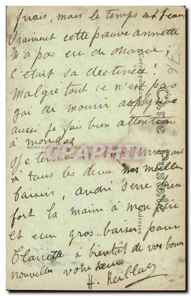 Le Tréport — O Casino dos Palais — O Casino e as Falésias. - Verso