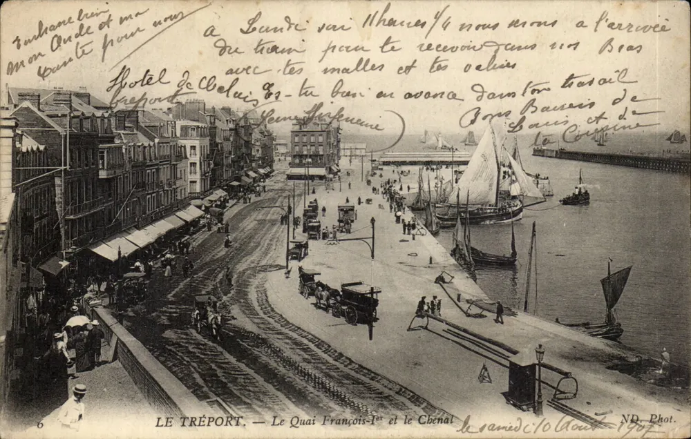 Le Tréport — Quai François-Ier und der Chenal — ND. Phot. - Vorderseite