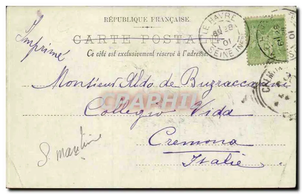 Le Havre — Ansicht von Notre Dame und Rue de Paris — LL. - Rückseite