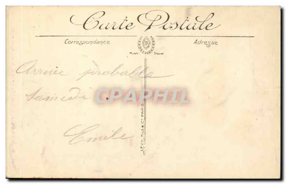 Gorges do Loup — A Cruz de Saint-Arnoux — Editor L.C. n°10 - Verso
