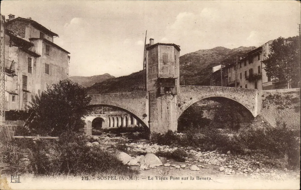 Sospel (A.-M.) — Der Alte Brücke über die Bevera — Verlag E.L. D.L. n° 275 - Vorderseite