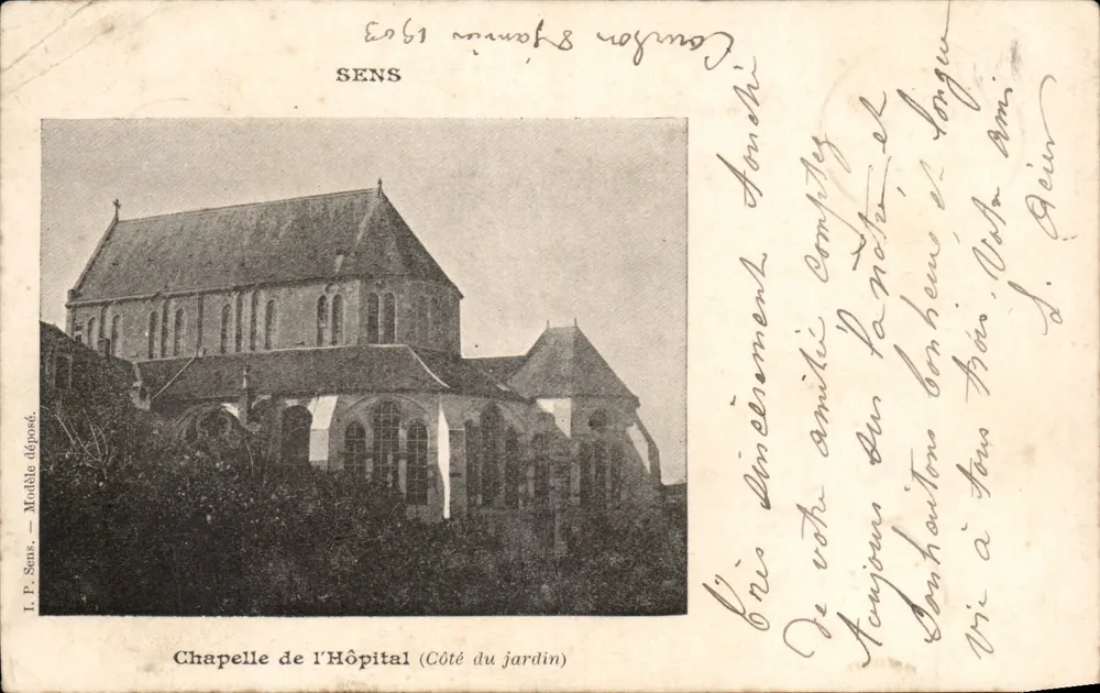 Capela do Hospital — Lado do Jardim — I. P. Sens, n° 4 - Frente