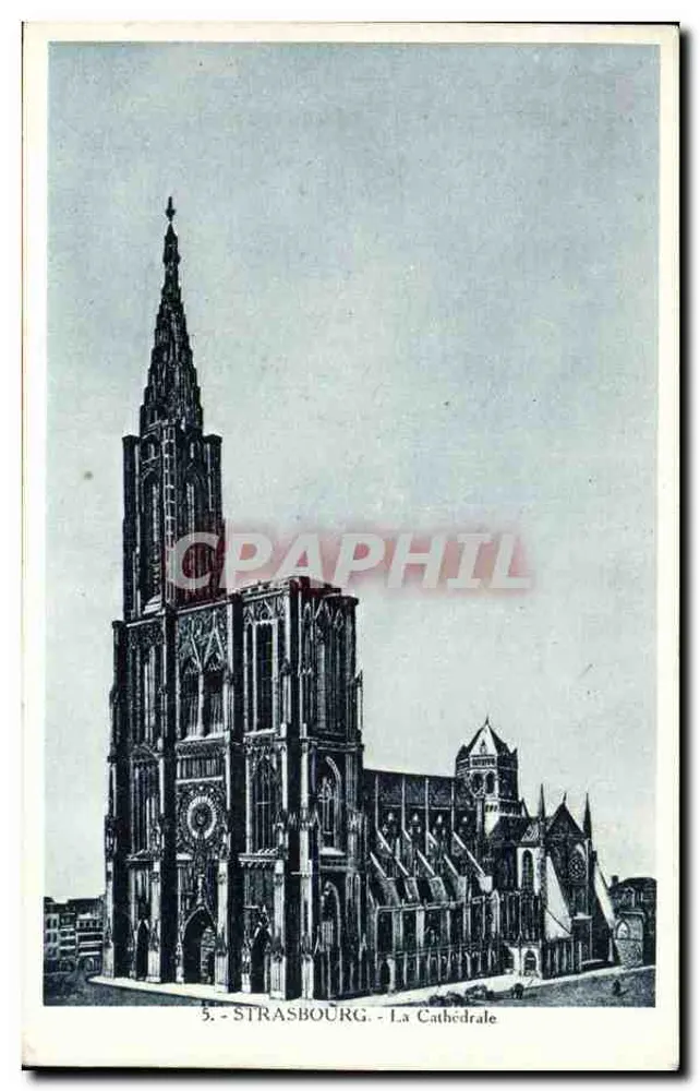 Strasbourg - A Catedral — edição Ch. Berberet, n°5 - Frente