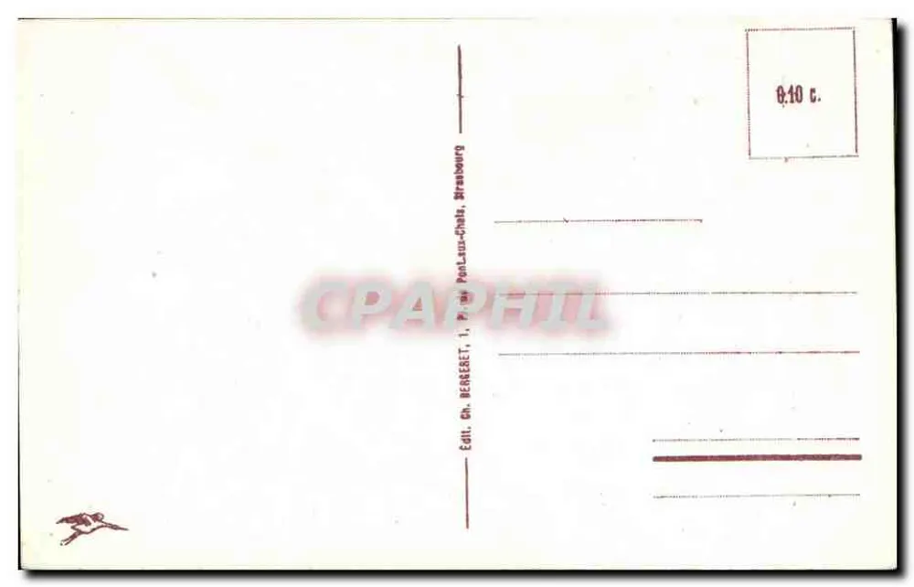 Strasbourg - A Catedral — edição Ch. Berberet, n°5 - Verso