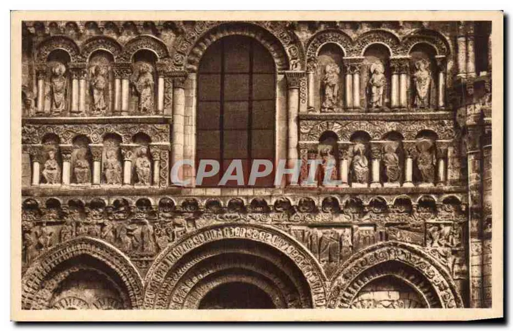 Poitiers — Kirche Notre-Dame-la-Grande — J. Robuchon, Fotografie, Poitiers - Vorderseite