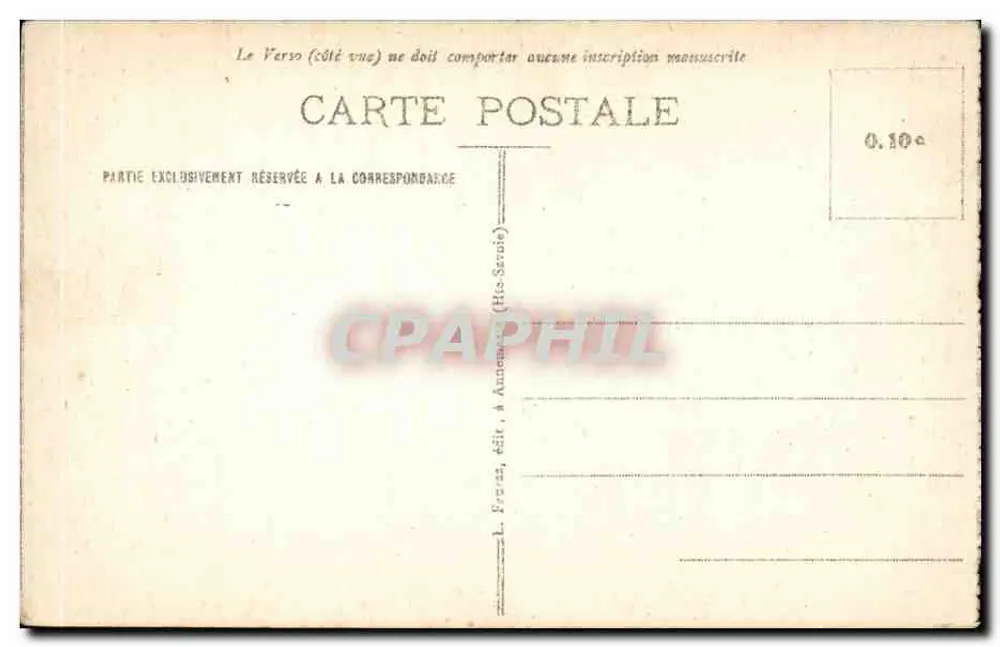 Chamonix-Mont-Blanc — Les Praz — G.R. 564, editor L. Ferraz - Verso