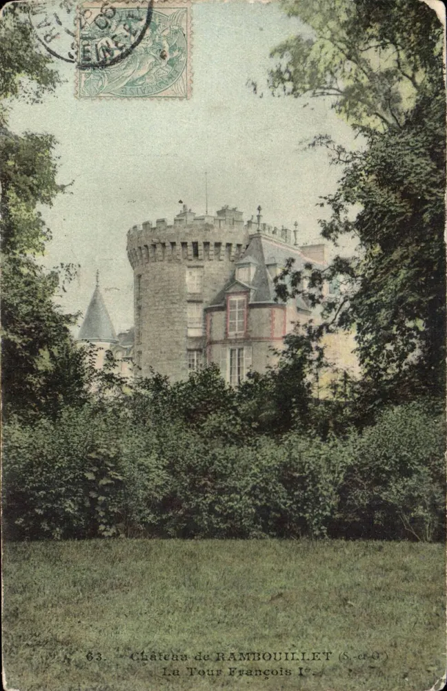 Schloss Rambouillet — La Tour François — A. Bourdier, Verleger, Versailles, Nr. 63 - Vorderseite