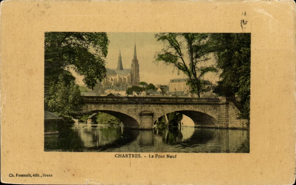 Chartres - O Pont Novo — Ch. Fouveault, editor, Dreux - Frente
