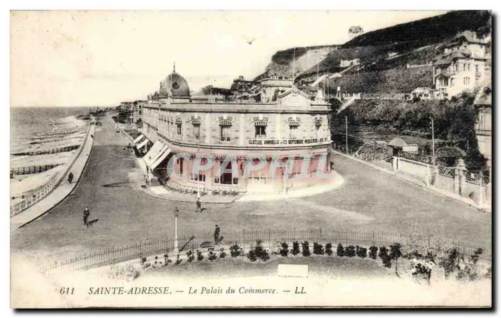 Sainte-Adresse — O Palácio do Comércio — LL - Frente