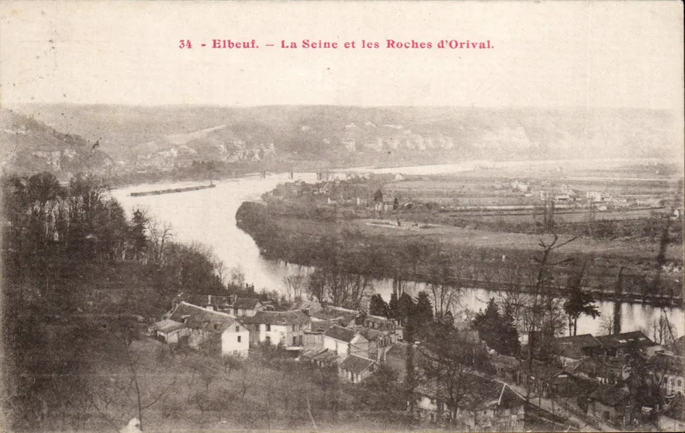 Elbeuf — Die Seine und die Roches d'Orival — Unbekannter Verlag, Nr. 34 - Vorderseite