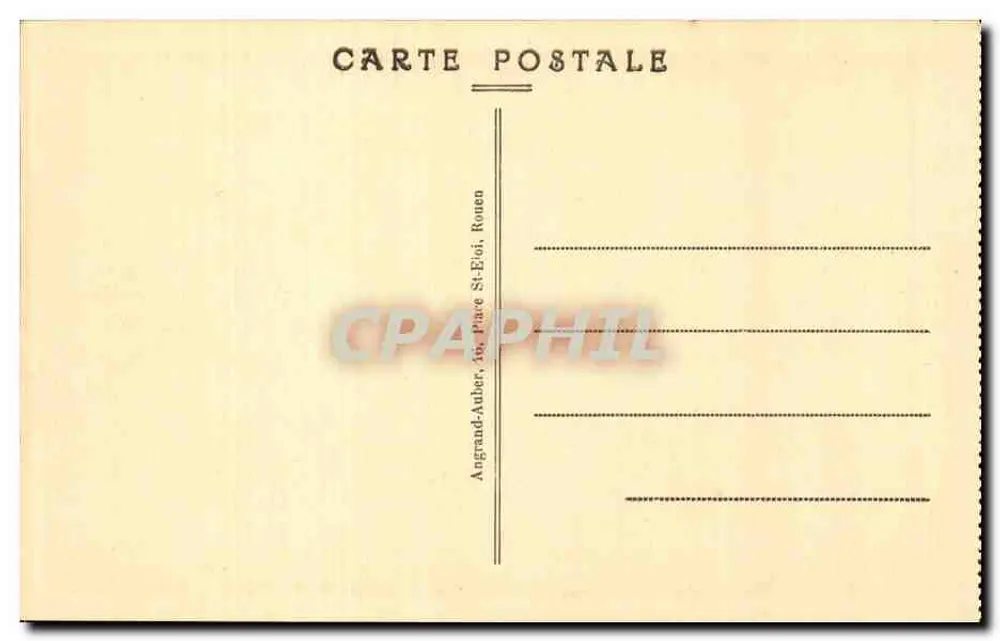 Rouen — Piazza Carnot e la Cattedrale — Eloy, n° 18 b - Verso