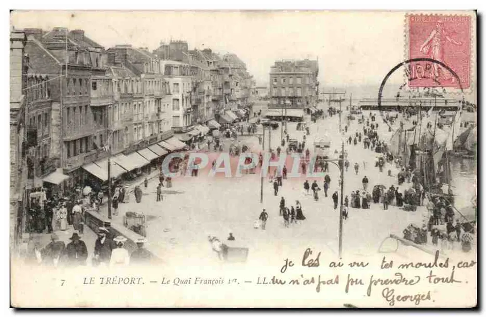 Le Tréport — Quai François 1er — Nouvelle Imprimerie, Paris, Nr. 7 - Vorderseite