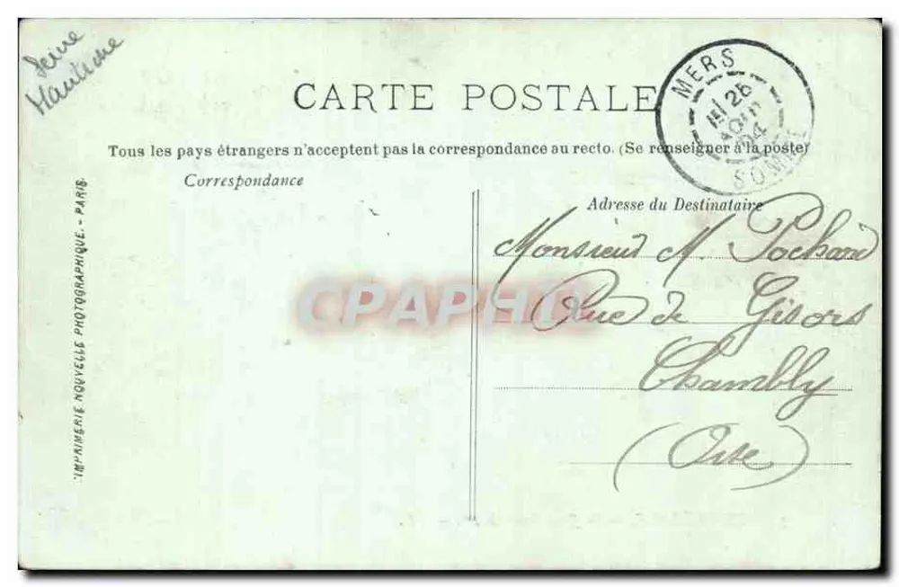 Le Tréport — Quai François 1er — Nouvelle Imprimerie, Paris, Nr. 7 - Rückseite