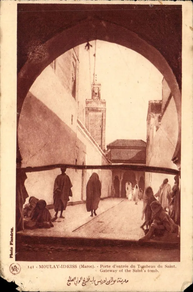 Moulay-Idriss (Marokko) — Eingangstor des Heiligen Grabes — Foto Flandrina, n°141 - Vorderseite