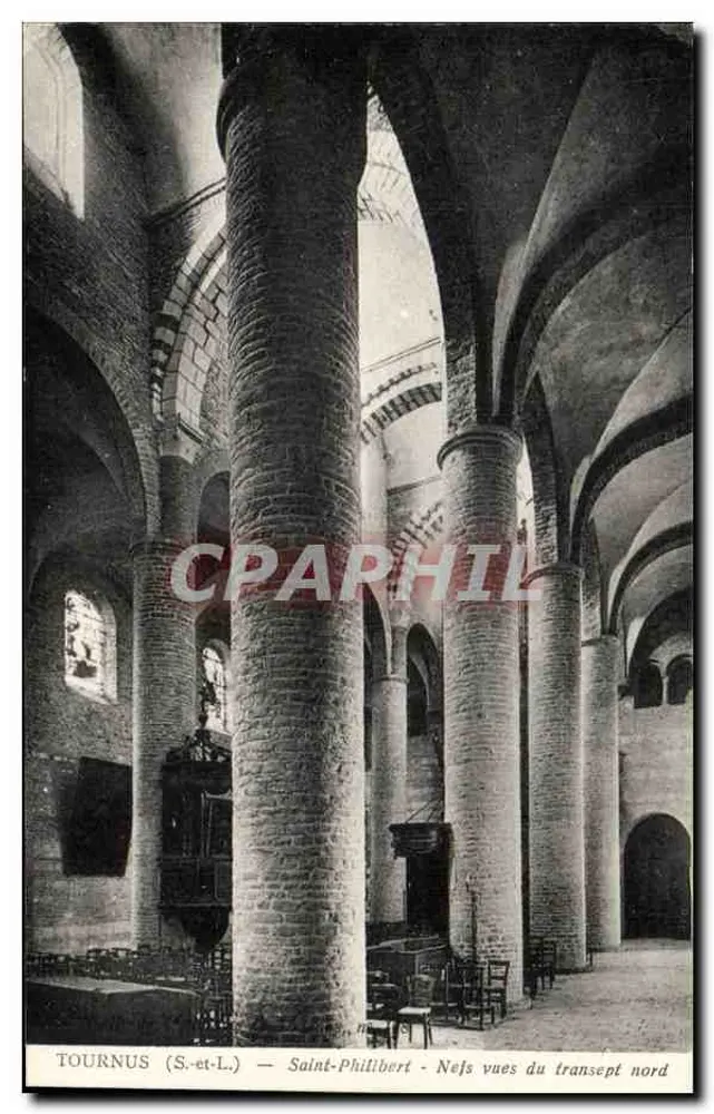 TOURNUS (S.-et-L.) — Saint-Philibert — Ansichten des nördlichen Querbaus - Vorderseite