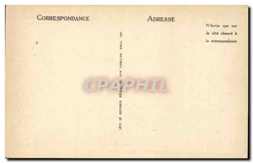 Auxerre — Lembrança da Yonne — Editor Lévy & Neurdein, n° 257 - Verso