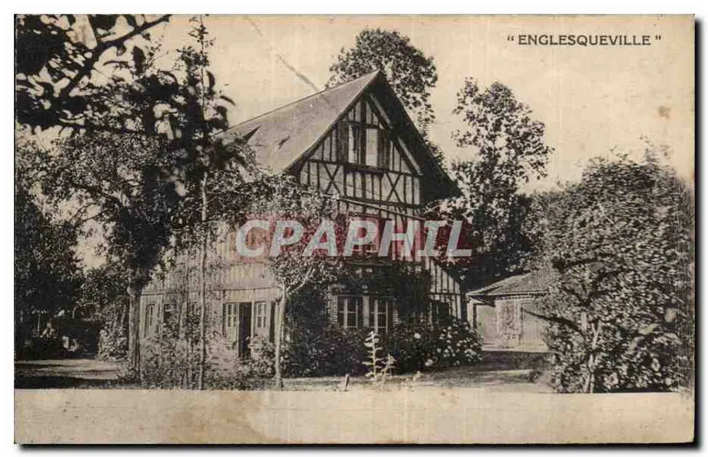 Englesqueville — casa com colmios — editor não identificado - Frente