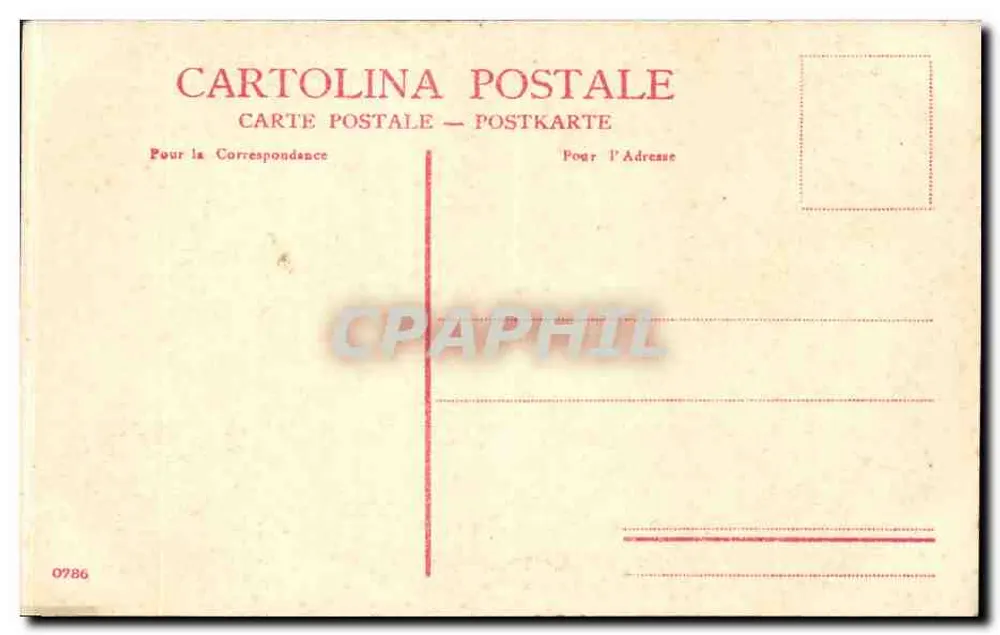 VENEZIA - Piazzetta — Ansicht der Platz mit Säulen und Gebäuden — unbekannter Verlag, Seriennummer 0786 - Rückseite