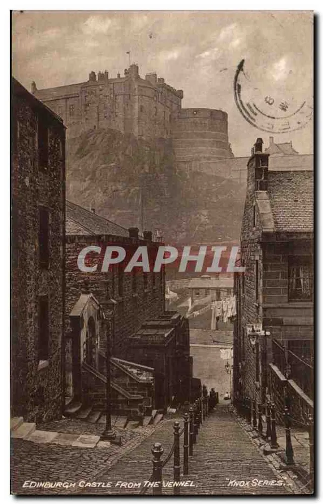 Edinburgh Castle von der Vennel — Knox Series - Vorderseite