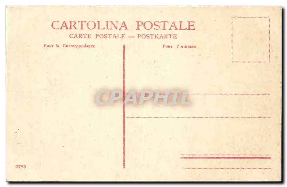 Venedig - Insel S. Giorgio — Ansicht mit Gondeln und Kirche — Verlag Cartolina Postale n° 0778 - Rückseite