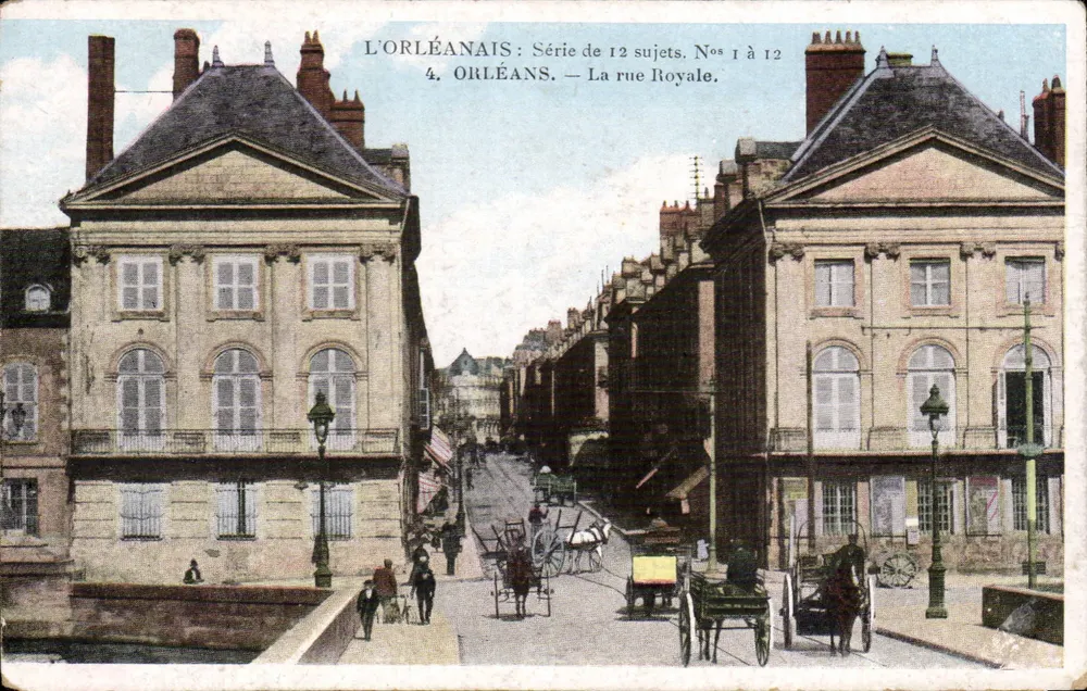 Orléans — A Rue Royale — Edição Chocolat Poulain, série 12 sujets, n°4 - Frente