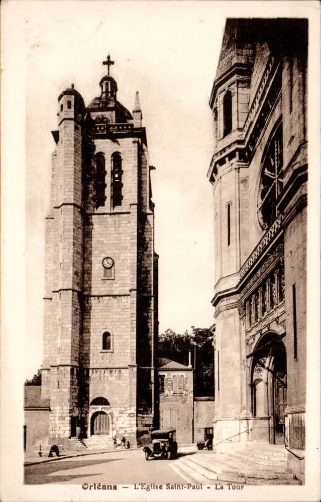 Orléans — Kirche Saint-Paul — Die Turm - Vorderseite