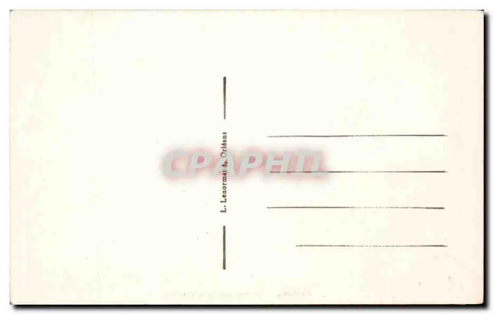 Orléans — O Sino da Catedral — L. Lenormand & Orléans - Verso