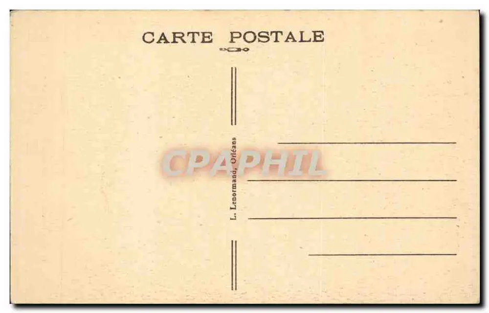 O Velho Orléans — Facha da Casa de Agnès Sorel, 15 rue du Tabour - Verso