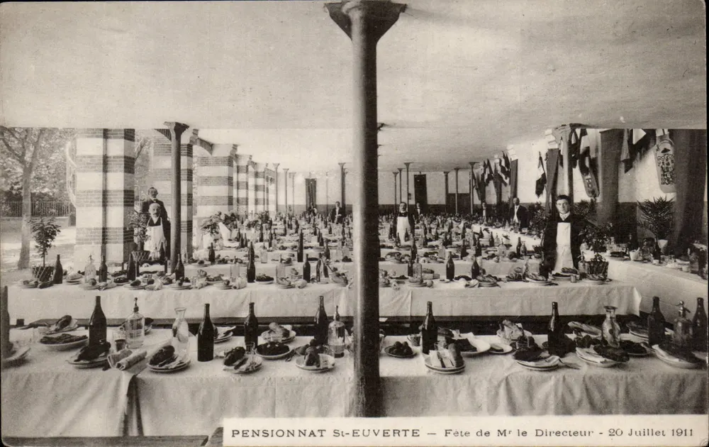 PENSIONNAT ST-EUVERTE — Feier des Direktors — 20. Juli 1911 - Vorderseite