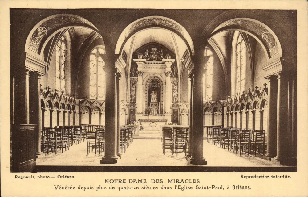 Nossa Senhora dos Milagres — Igreja de São Paulo, Orléans — Regnault, foto — Orléans - Frente