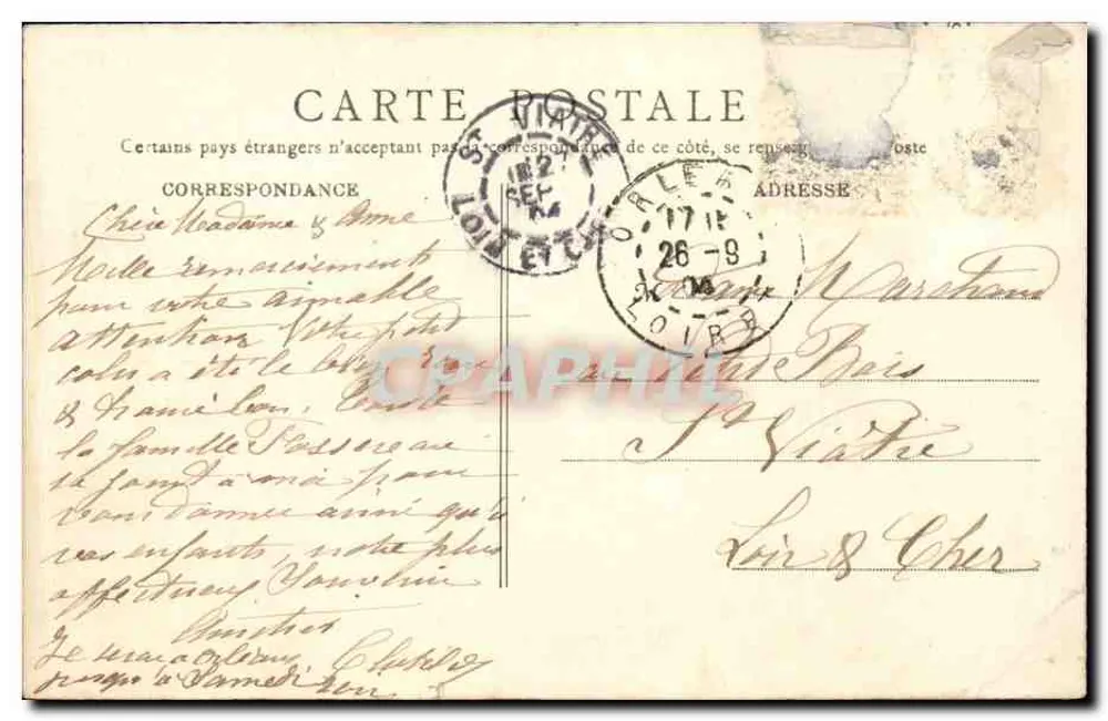 Orléans — O Mail — A Música — Clatoty - Verso