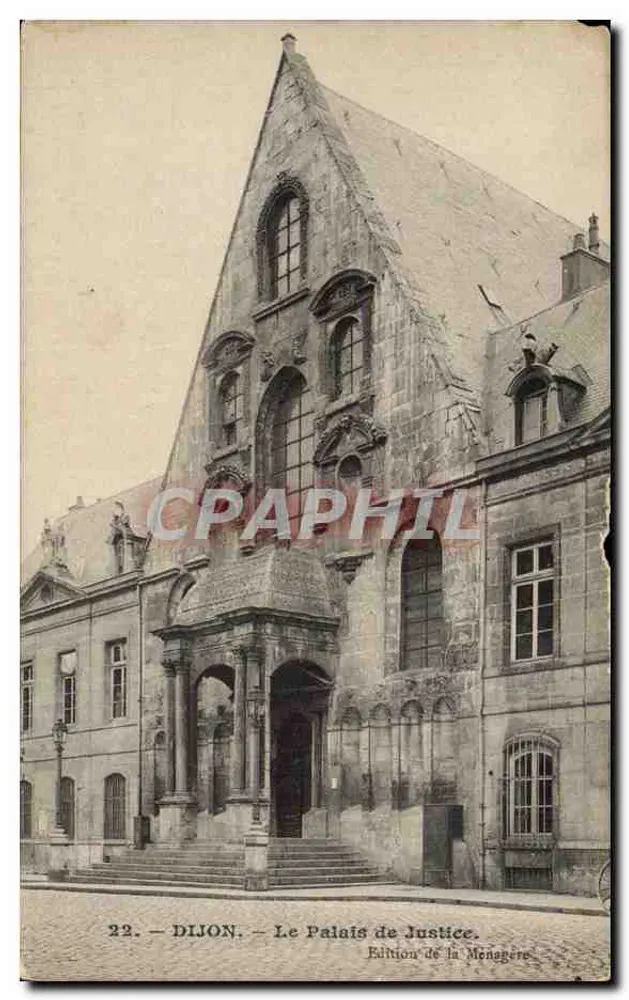 Dijon — O Palácio de Justiça — Edição da Menagere, n°22 - Frente