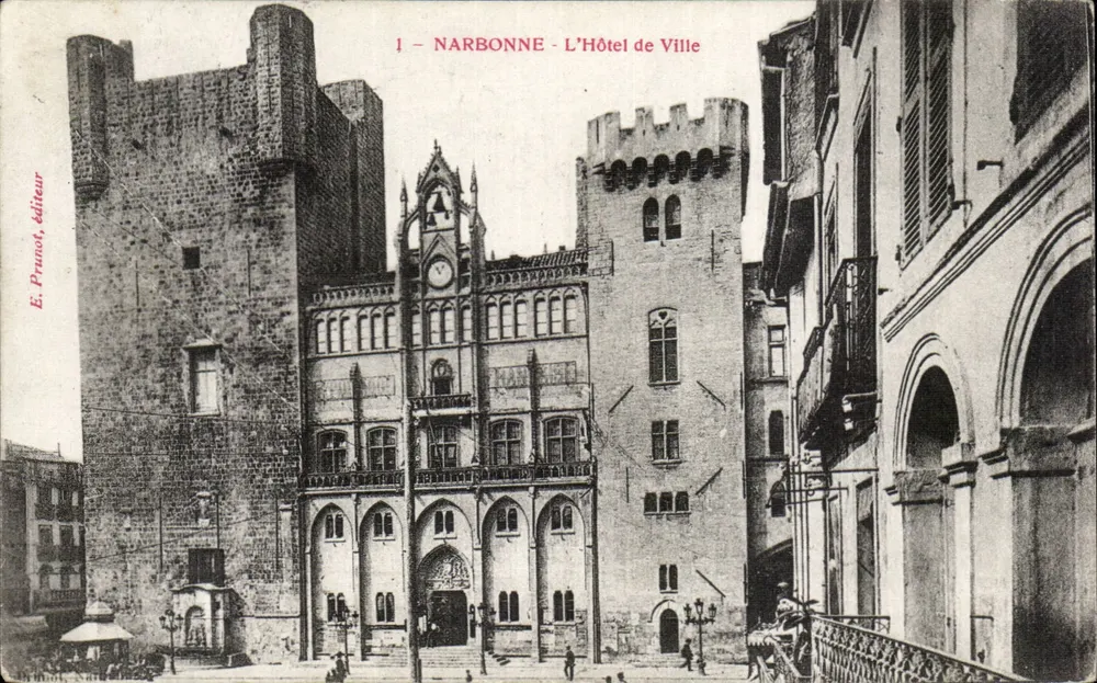 NARBONNE - O Hotel de Ville — editor E. Prunot, n°1 - Frente