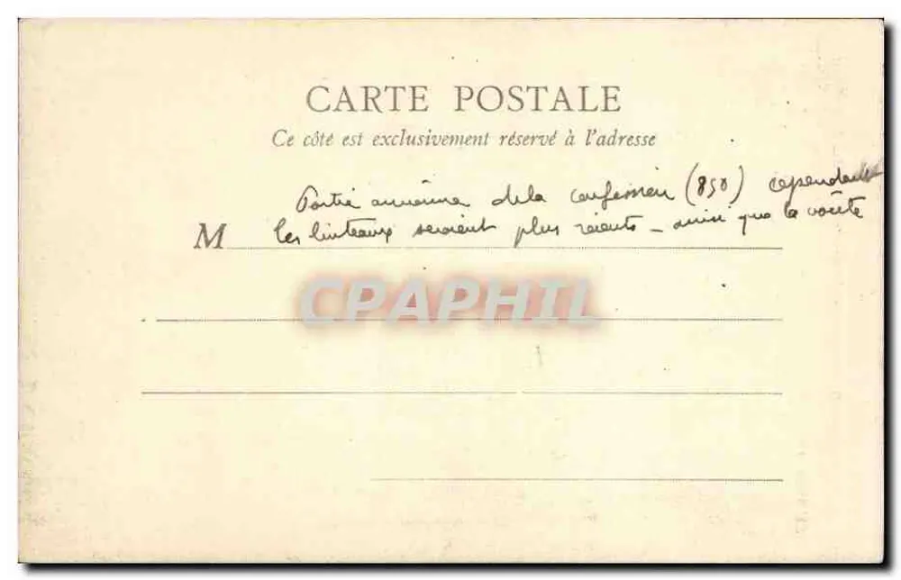 Auxerre — Túmulo de São Germain — B. F., Paris - Verso