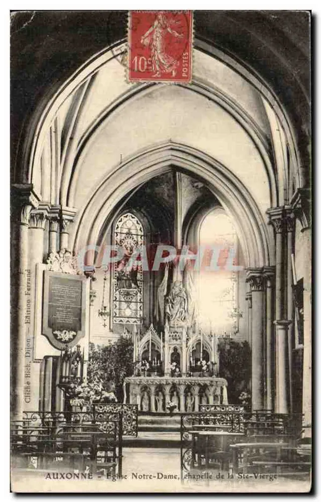 Auxonne - Kirche Notre-Dame, Kapelle der Heiligen Jungfrau — cliché Bick, Dijon, Edition Ferrand - Vorderseite