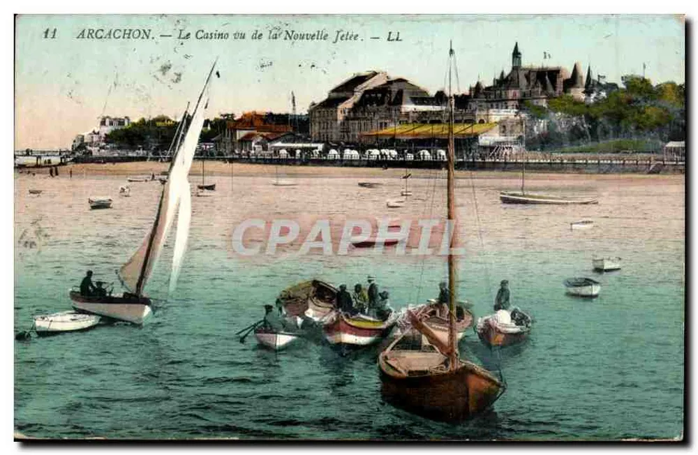 Arcachon — Das Casino von der Nouvelle Jetée aus gesehen — LL - Vorderseite