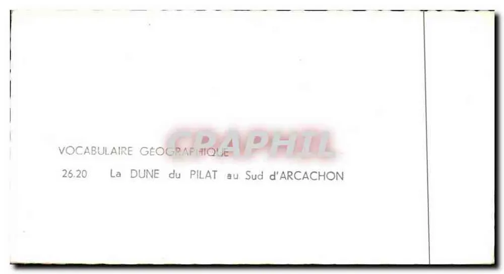 A Duna do Pilat — Sul de Arcachon — editada por LAPIE - Verso