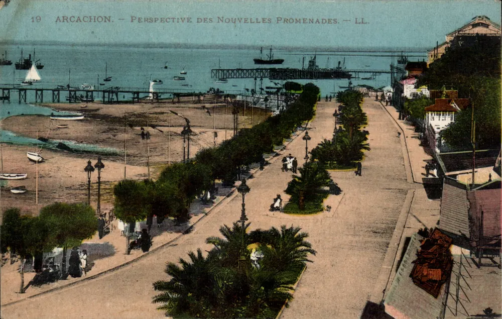 Arcachon — Perspectiva das Novas Passeios — LL. - Frente