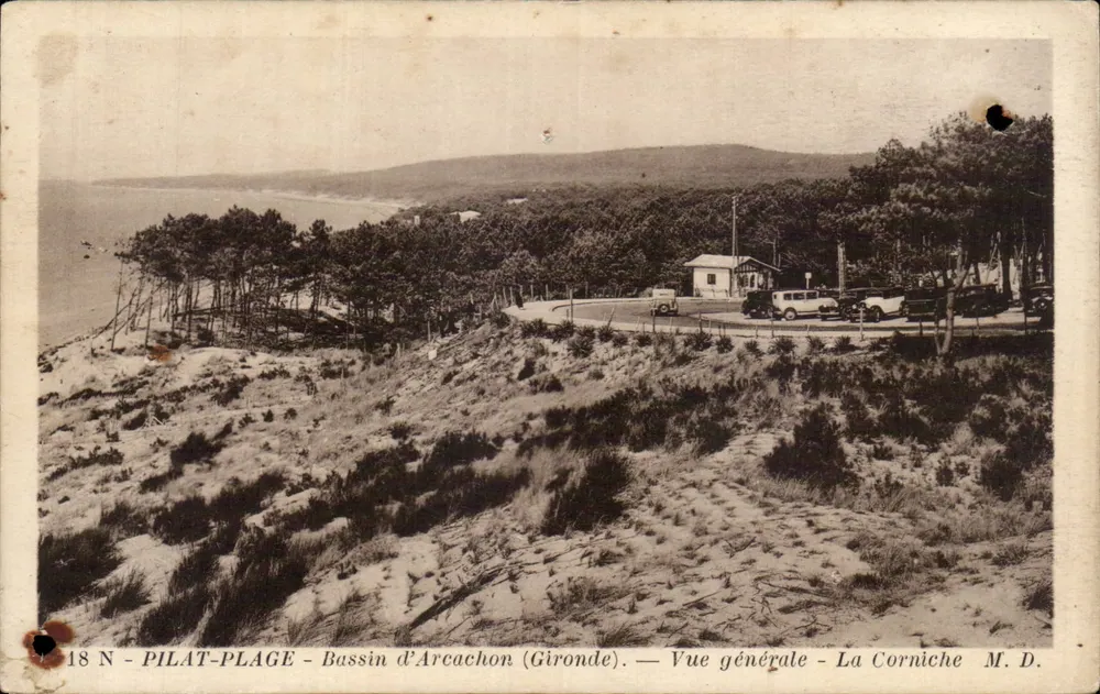 Pilat-Plage - Bassin d'Arcachon (Gironde) — Allgemeiner Blick - La Corniche — M. D. - Vorderseite