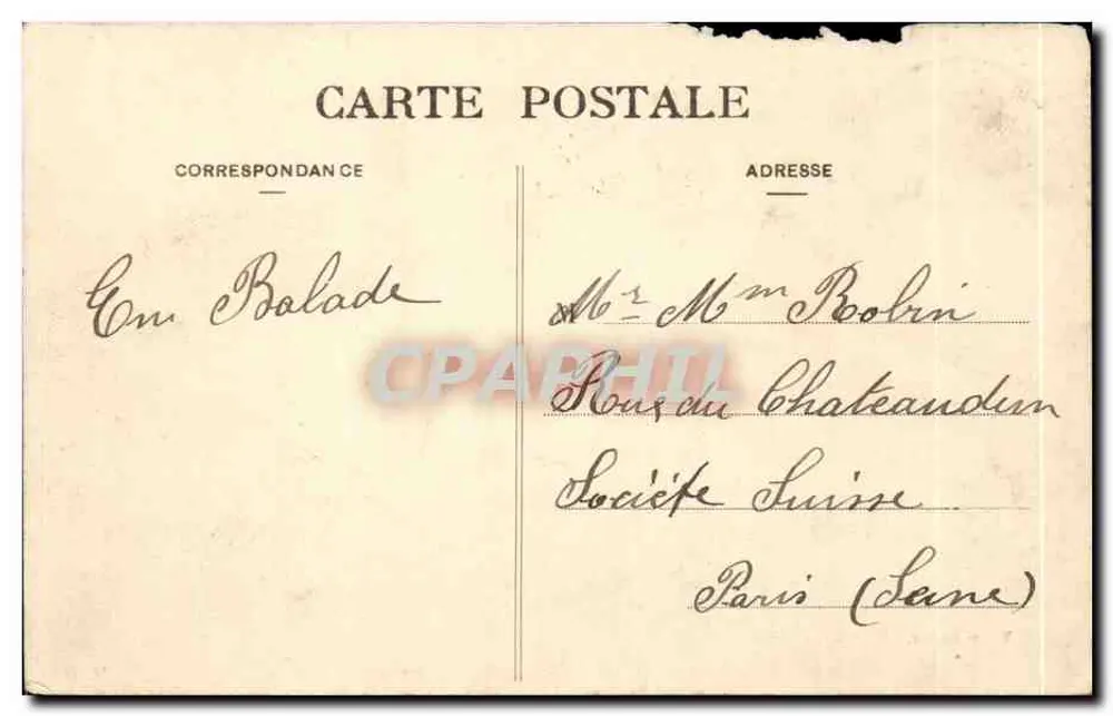 Arcachon — Banhos infantis — Marcel Delboy, fototipia, Bordeaux, n°130 - Verso